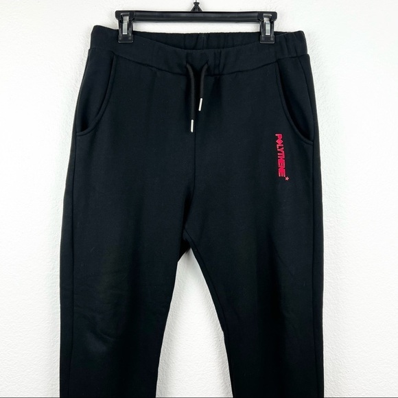 POLYTHENE* OPTICS Logo Sweatpants, Black, Size Small, NWOT! - Picture 2 of 7